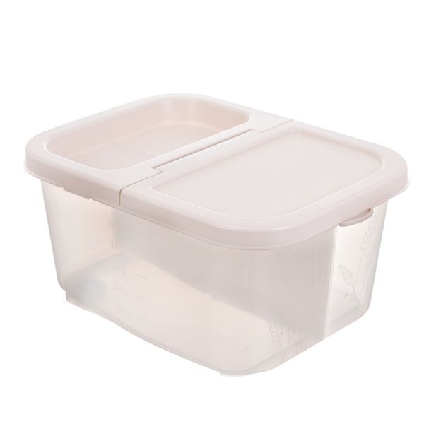 

sealing cereal large capacity graduated grains insect resistant with lid kitchen flour rice storage box transparent home