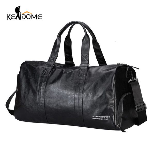 

sports gym bag lady leather with letter printing fitness bag for shoes male solid color black red travel shoulder bag xa561wd