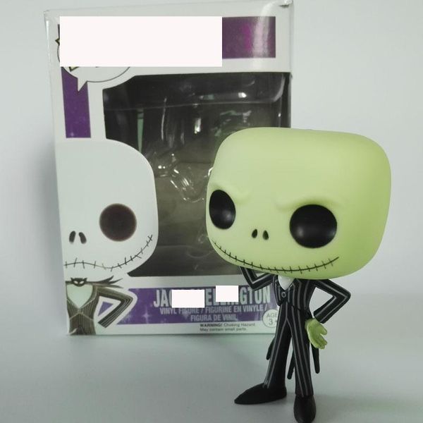 

xmas gift funko pop christmas horror night skull jack action figures hand office model jack skellington 69 #