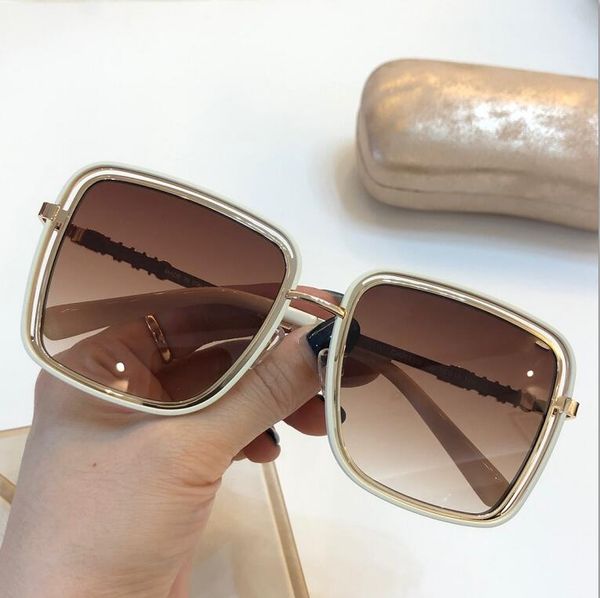 

new fashion women sunglasses 2683 men sunglasses simple and generous men sun glasses outdoor uv400 protection eyewear with case, White;black