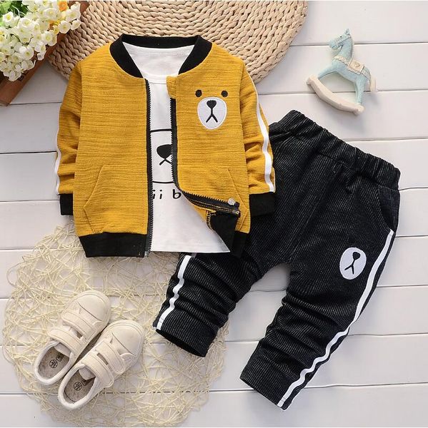 

bibicola baby girls suits spring 2020 autumn infant denim casual clothing sets fashion clothes sets newborn baby outfit for boy, White