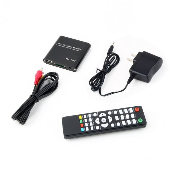 

1080p hdd multi-function media rmv mp4 avi flv player mkv/h.264/rmvb full hd with host usb card reader us plug drop shipping