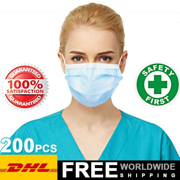 

in stock profession anti dust pre sale 200pcs one time pm2.5 disposable elastic mouth soft breathable face mask n95