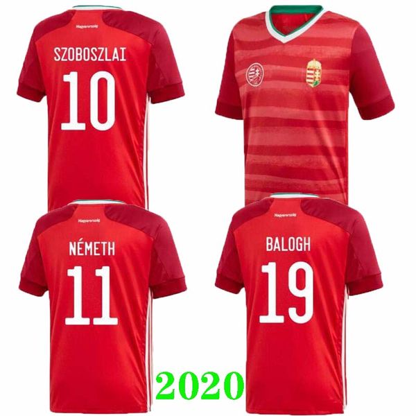 

2020 2021 венгрия футбол джерси главная красный 20 21 национальная команда доминик szoboszlai вилли orban tamás kádár футбольная форма рубаш, Black;yellow
