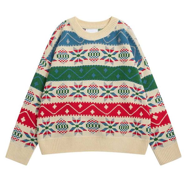 

новая женское сыпучее colorblock свитер ретро o-образный вырез вязать длинный рукав пуловер высокого качества top, White;black