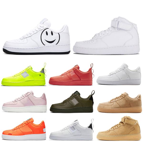 

fashion 1 triple black white dunk men women casual shoes red orange one sports skateboarding high low cut wheat mens trainers sneakers 36-45