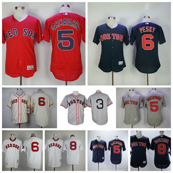 

бейсбол винтаж 5 nomar garciaparra джерси 6 johnny pesky 8 carl yastrzemski 3 jimmie foxx пуловер 1946 retire flexbase cool base team, Blue;black