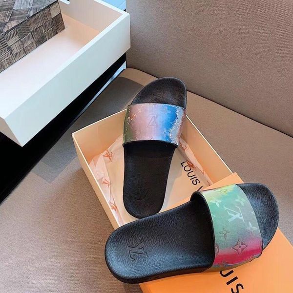

23q new limited edition chao brand women 's casual shoes ,fashion wild slippers ,original box packaging ,size :35 -40, Black