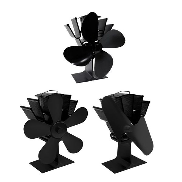 

aluminium silent eco-friendly powered stove fan 4 blade wood stove fans for wood log burner fireplace