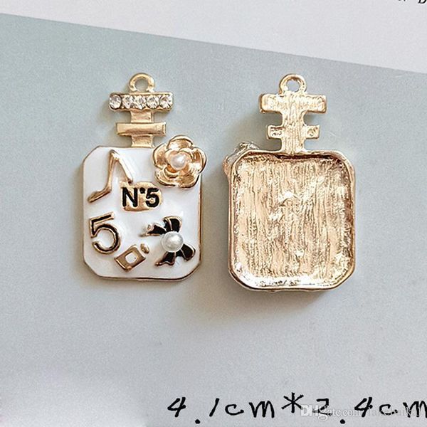 

perfume bottle necklace bracelet charms no5 diy jewelry accessories components semi-finished for jewelry making wholesale epacket shipping
