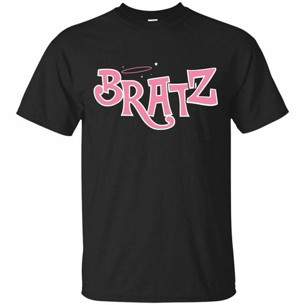 

bratz angelz tshirt for men women kids gifts short sleeve black t-shirt s-5xl for youth middle-age the elder tee shirt, White;black