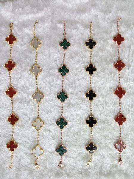 

Корея Клевер полосатый браслет S925 стерлингового серебра ювелирные изделия гипоа