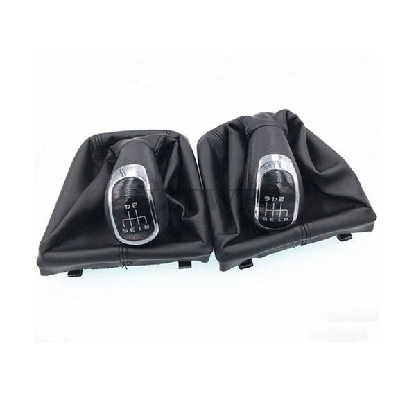 

5 6 speed car gear shift knobs with giator leather boot for octavia ii 09-12 09-12 gear knob
