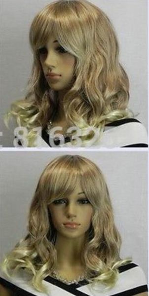 Wig D M3261 New Wig The Mixed Wig Medium Curly Hair Lace Front