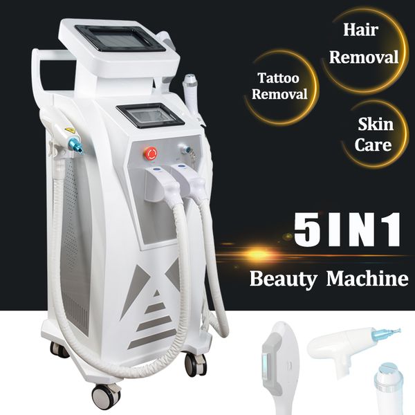 

2020 multifunction ipl la er hair removal nd yag la er tattoo removal machine rf face lift elight opt hr ipl