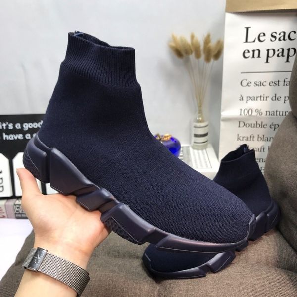 

designer casual sock shoes speed trainer black red triple black fashion socks sneaker trainer casual shoes 36-45, Red;white