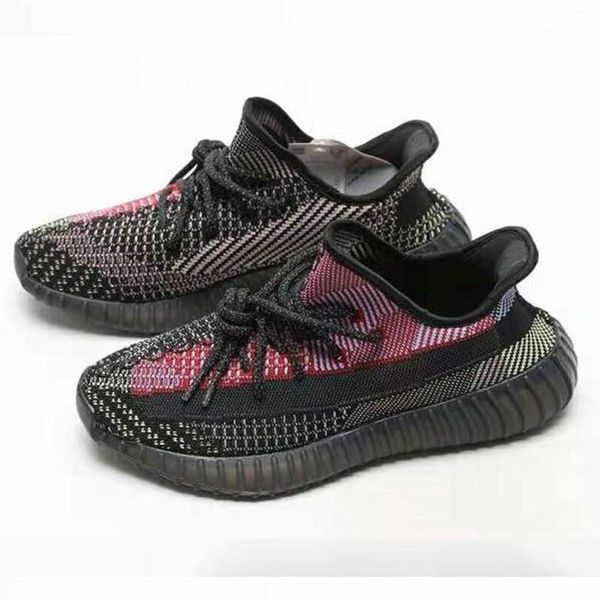 

with box yecheil yeehu kanye west running shoes coconut black designer colourful sneakers casual sneakers mens womens, White;red