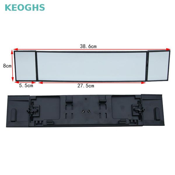 

2017 universal car rear view mirror wide angle panoramic anti-dazzling interior rearview mirror large vision 380mm curved