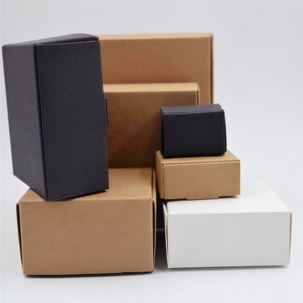 

20pcs black kraft soap packaging box white brown kraft soap box, black gift cookies boxes ,wedding candy box