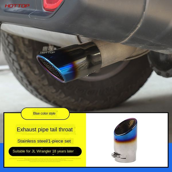

for the 18-19 years jl wrangler exhaust tail pipe modification tail row decorative stainless steel accessories 1pc