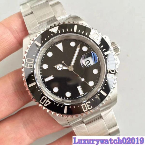 

watch 116610 men automatic sapphire stainless steel strap black ceramics bezel mens watches wristwatch ing, Slivery;brown