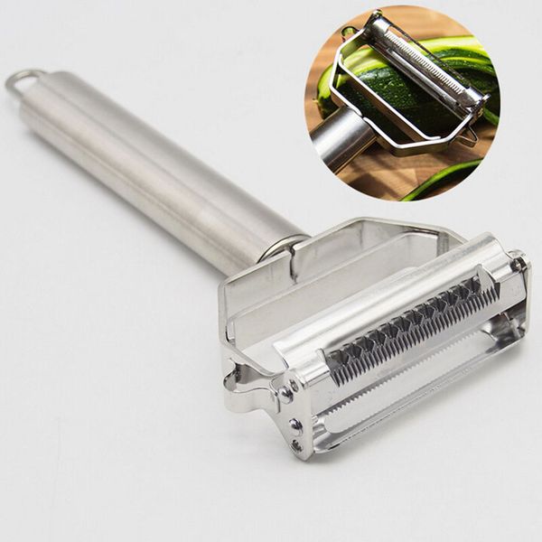 

dual fruit vegetable peeler&julienne peeler cutter sharp stainless steel potato carrot grater planing kitchen tools