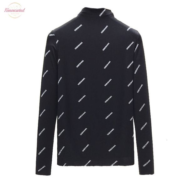 

gkfnmt womens tshirt letter printing long sleeve basic turtleneck t shirts autumn winter tee shirt femme white clothes