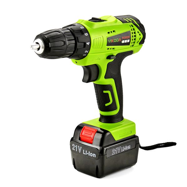 

21v cordless power drill battery rechargeable electric drill electric drill one lithium battery one charger carton package