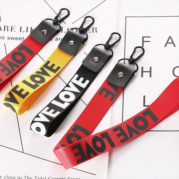 

new love wrist strap keychain 3 colors keyring fashion ribbon mobile phone straps wrist gifts for lovers bag accessories--swk, Silver