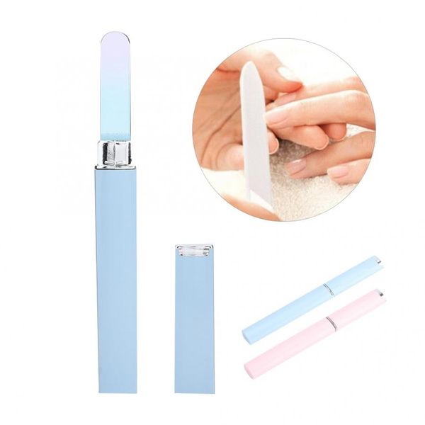 

nail files 2 colors glass nail file manicure pedicure nails tool sanding glass files polishing for manicure
