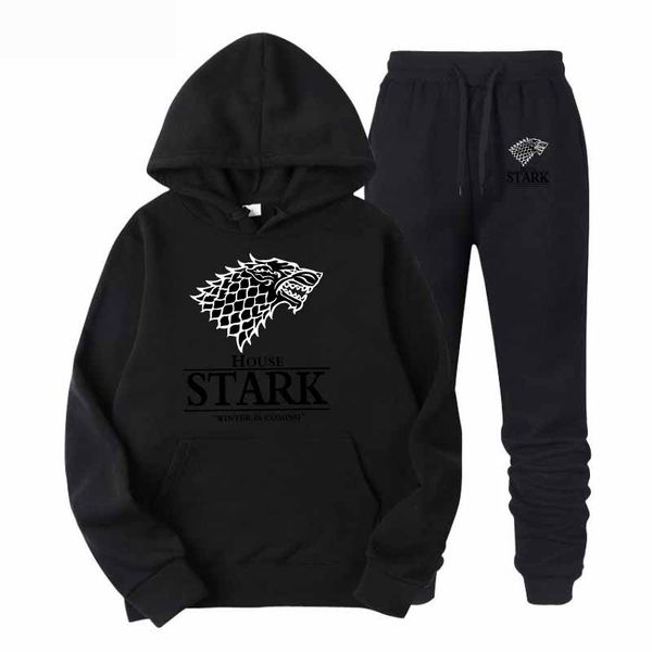 

a song of ice and fire 2019 men's loren hoodie winter has arrived men's athletic apparel sweatshirts, Black