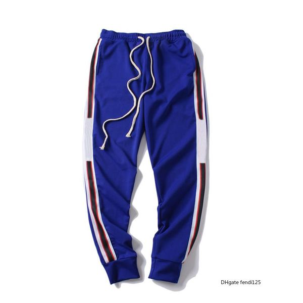 

мужские роскошные дизайнерские брюки jogger gc new branded drawstring sports pants high fashion 4 цвета боковая полоса дизайнер p1 дизайнерс, Black