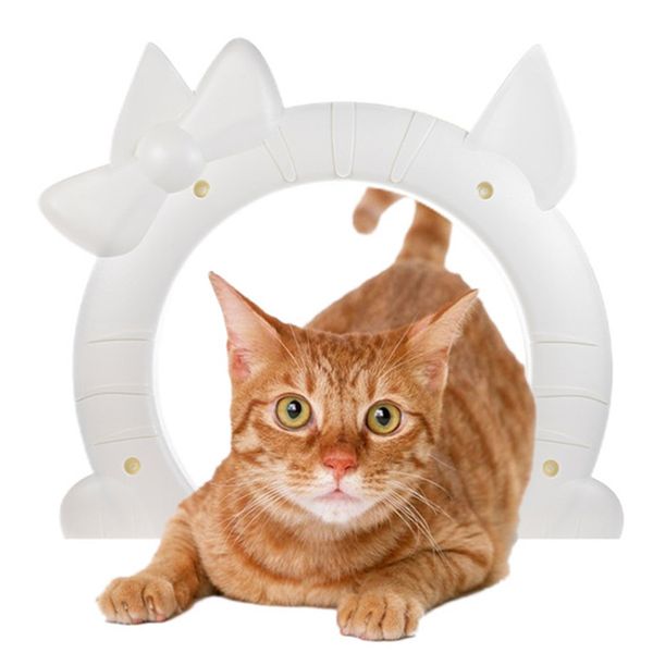 2019 2018 New Abs Lovely Pet Cat Door Gate Dog Gates With Hollow Core For Cats In And Out Pet Accessory From Zijinflo 49 35 Dhgate Com