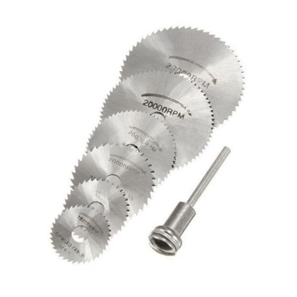 

1 set hss mini circular wood cutting saw cutting disc for wood plastic metal carving saw wheel rotary drill accessories