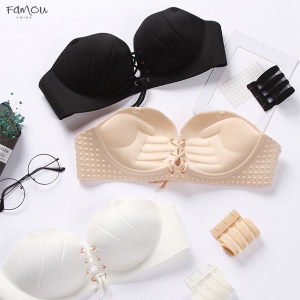 

Womens Lace Brassiere Bra Beauty Back Seamless Beads Underwear Bra Sexy Super Push Up Lingerie Up Good Quality