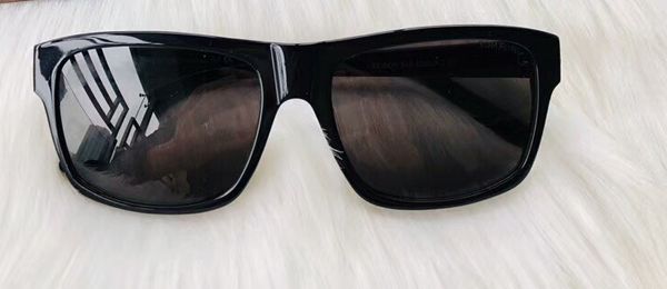 

0678 август блестящие черные поляризованные солнцезащитные очки очки мужчины роскошные дизайнерские солнцезащитные очки изнашивание глаз, White;black