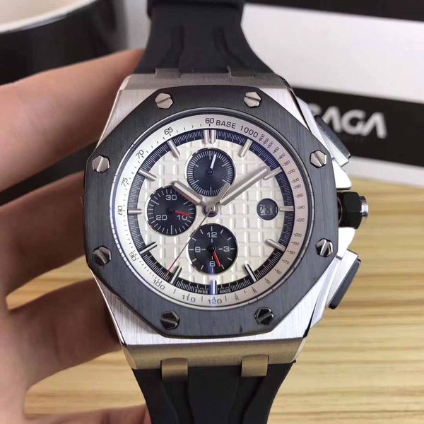

2020 luxury wristwatch royal wristwatches offshore stainless steels all work automatic mechanical sport designer men mens watch watches, Slivery;brown