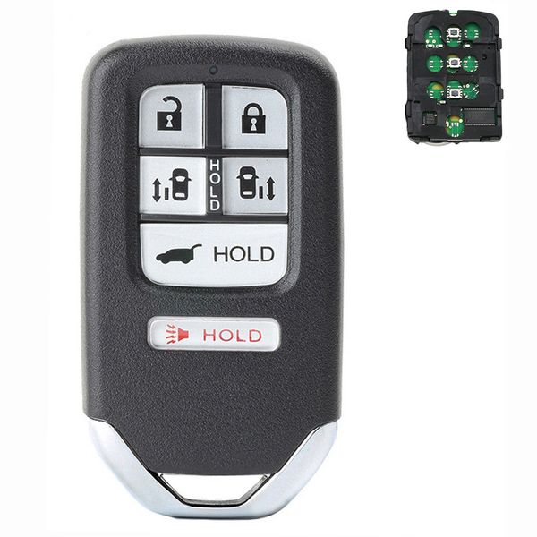 

6 button car remote key fob 313.8mhz id47 chip for odyssey kr5v1x