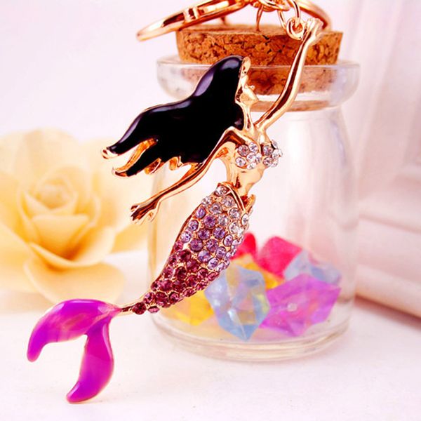 

чешский элегантный пингвин русалка брелок корейский блестящий бабочка большой красоты кристалл брелки аксессуары для женщин девушки сумка, Silver