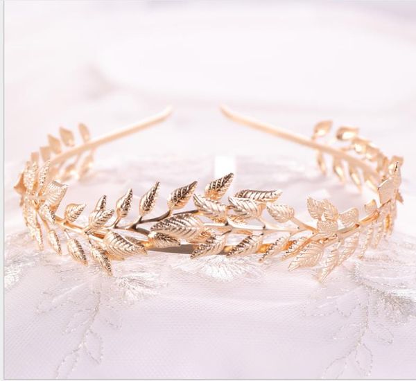 

european and american leaf crown headband bride crown bride child crown, Silver