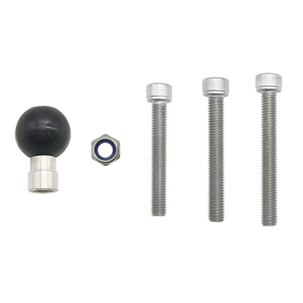 

m8 screw 55 60 65mm motorcycle handlebar clamp base with 1 inch 25mm ball mount for mount action camera
