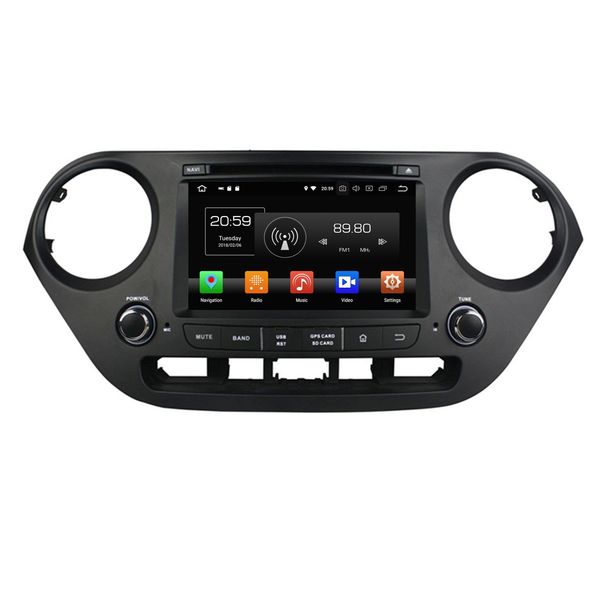 

px5 android 8.0 octa core 2 din 7" car dvd radio gps for hyundai i10 2014 2015 with bluetooth 4g wifi usb 4gb ram 6432gb rom