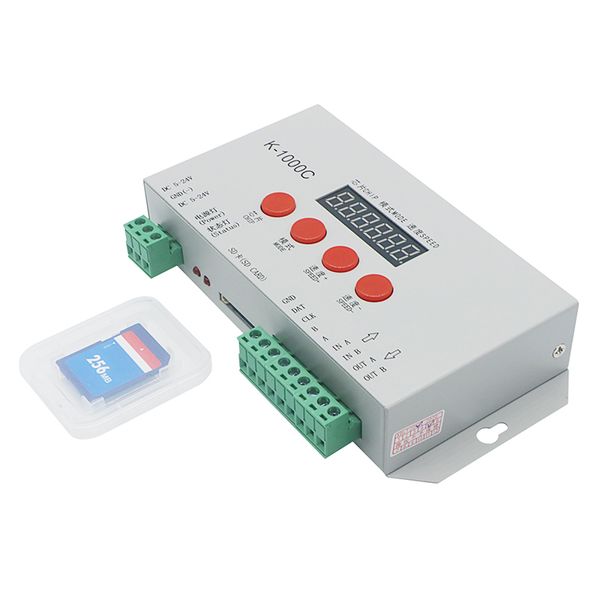 

Edison2011 K-1000C Контроллер 2048 пикселей DC5-24V для Magic Light WS2811 / WS2812B Программирование Свето