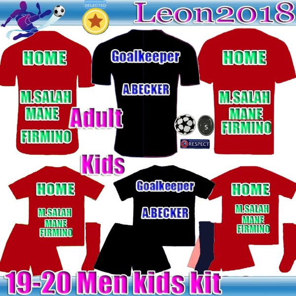 

Kid 2019 m alah occer jer ey 19 20 liverpool youth alah firmino mane virgil goalkeeper a becker running football hirt