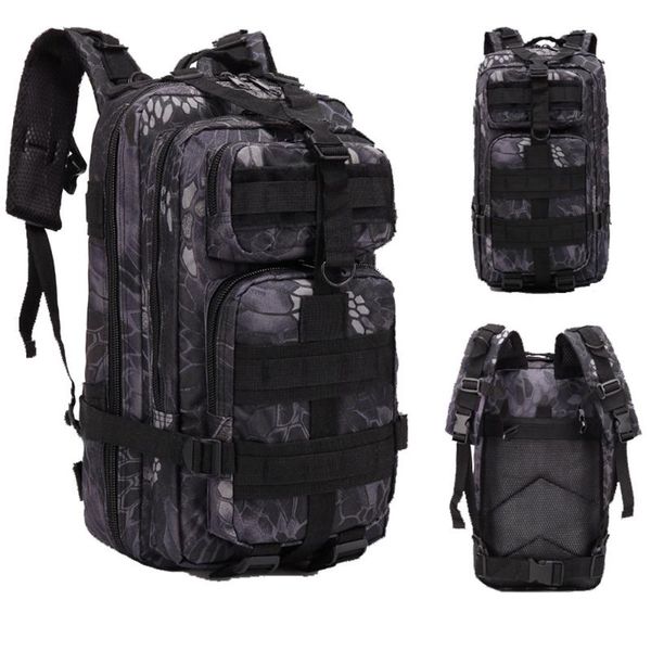 

20193p outdoor tactical backpack 30l molle bag army sport travel rucksack camping hiking trekking camouflage bag #zer