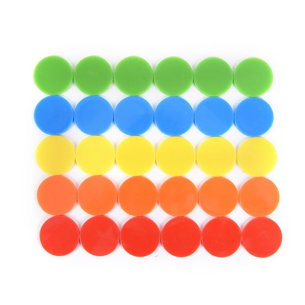 

100pcs/set creative gift accessories plastic poker chips casino bingo markers token fun family club game toy 100x 24mm running pants, Black;blue