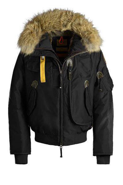 

pjs mens designer down jacket luxury fashion brand jackets industry custom leather fur collar exquisite workmanship outdoor sports coat, Black