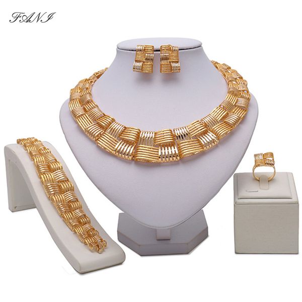 

fani nigerian wedding woman accessories jewelry set fashion african beads jewelry set dubai gold color wholesale, Silver