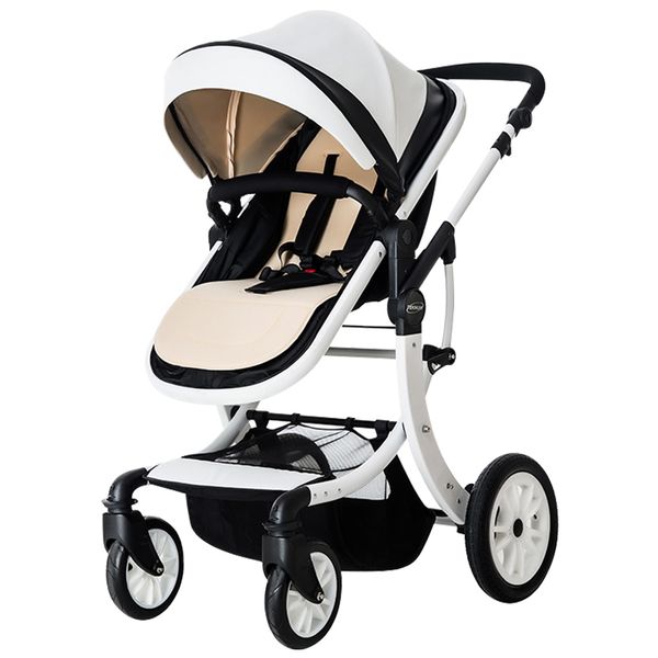 

teknum high landscape baby trolley can sit, lie down, fold, light newborn summer trolley