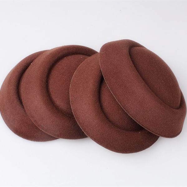 

brown or 20 colors 16cm fascinator hats diy millinery hair accessory pillbox fascinator bases mini hat for occasion myqh020
